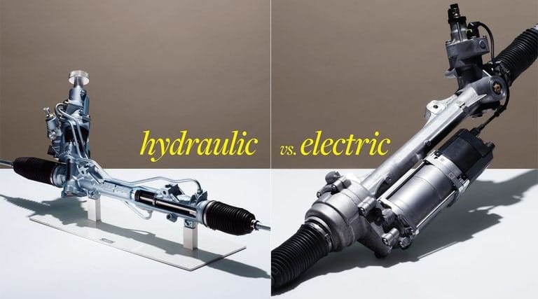 thước lái dầu và thước lái điện