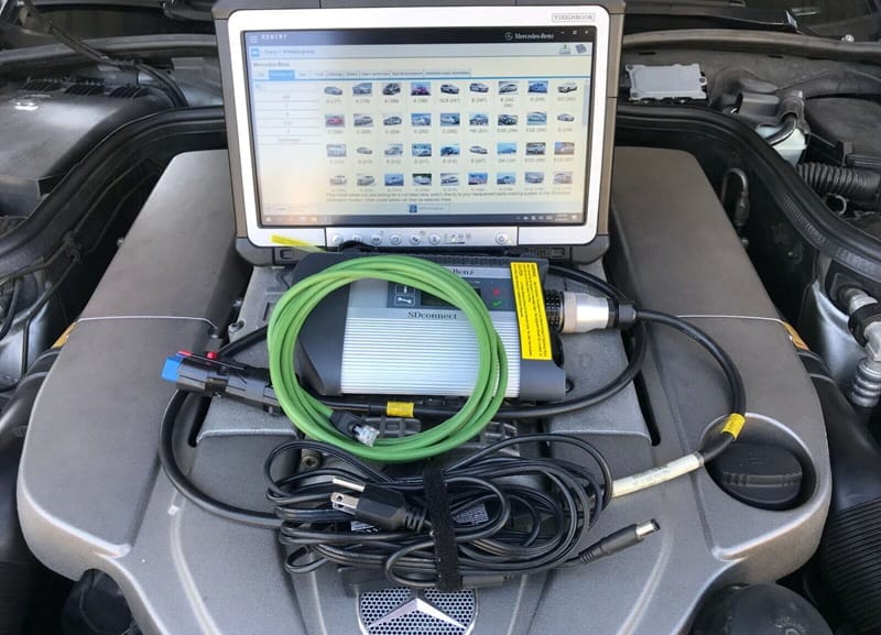 đọc lỗi xe mercedes bình dương