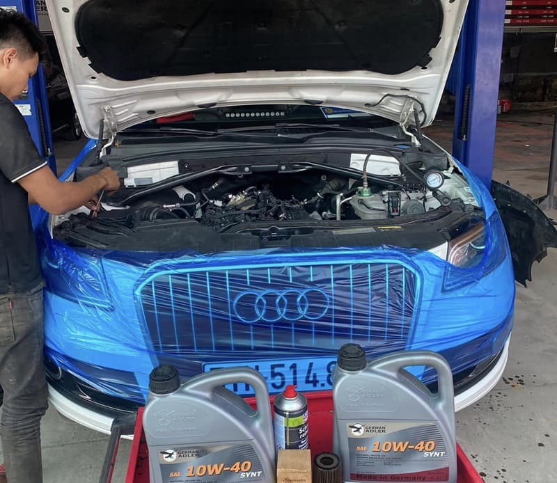 bổ sung dầu trợ lực lái định kỳ Audi A1